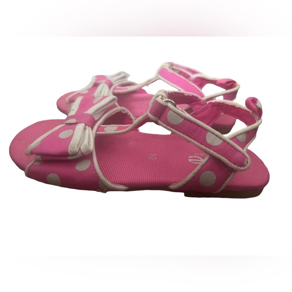 Joe fresh pink polka dot sandals size 10 - Picture 2 of 3
